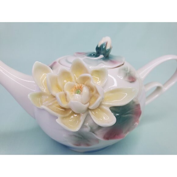 Franz Porcelain Miniature Teapot FZ00816 - Picture 3 of 13